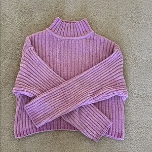 Women's H&M Divided Lilac Purple Chenille Sweater